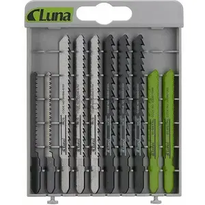 Jigsaw Blades Set Luna 10 pcs, model 209730100