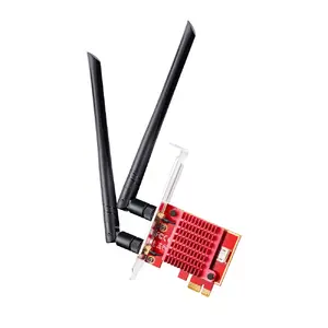Внутренняя сетевая PCIe карта WLAN/Bluetooth Cudy WE3000S — тридиапазон 2.4/5/6 ГГц, Intel AX210, Bluetooth 5.2, 2400 Мбит/с, полно-/низкопрофильная