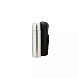 Metāla termoss - 750ML - 0,75 l, izmēri 25x8cm, iekļauts materiāla vāciņš, automātiskais korķis ar p