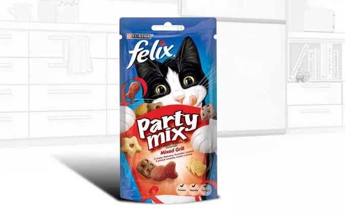 Purina Felix Party Mix gaļas našķi