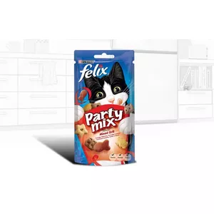 Meaty Cat Treats Purina Felix Party Mix 60 g sachet — adult cats, mixed flavours
