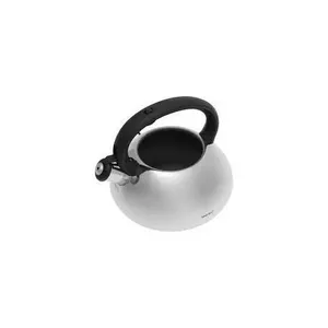 KingHoff WHISTLING KETTLE 3L with Black Handle, Stainless Steel