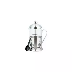 Glass Tea and Coffee Pot KingHoff KH 4832 800 ml, Heat-Resistant Glass, Stainless Lid