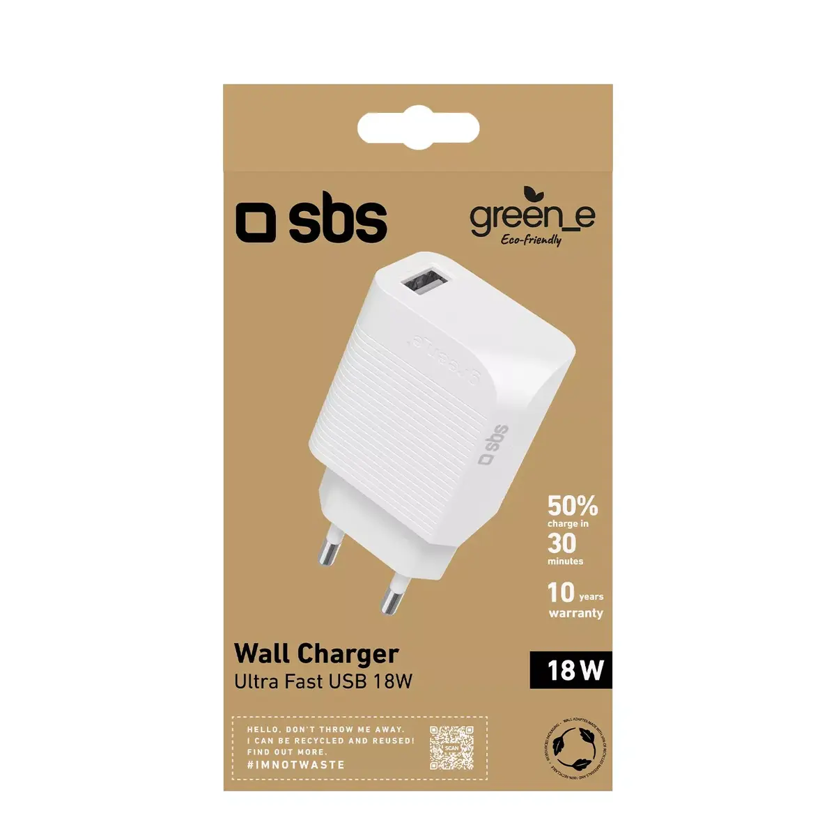 Mobilā ierīce lādētājs SBS GRETR1USB18W Photo 5