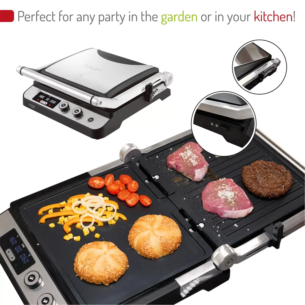 Контактный гриль Adler AD 3059 Photo 3