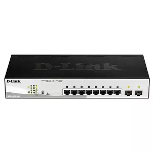 D-Link DGS-1210-08P/E Managed L2 Gigabit Ethernet (10/100/1000) Power over Ethernet (PoE) Black