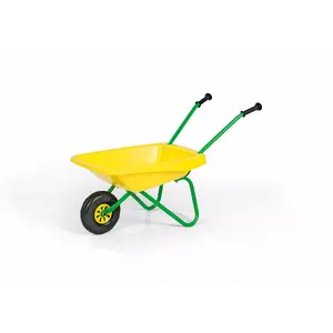 Rotaļu ķivere rolly toys rollySchubkarre – vienratu ratiņi, zaļi/dzelteni, no 30 mēnešiem, 1.7 kg