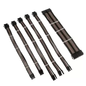 Cable extension kit Kolink Core Adept — braided PET jacket, copper conductors, 0.30–0.35 m, 6‑piece set