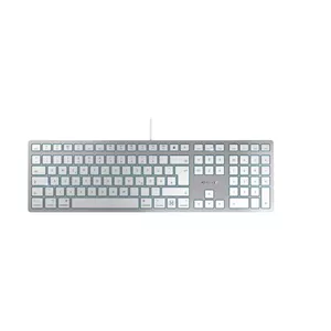 Клавиатура CHERRY KC 6000C FOR MAC Универсальная USB QWERTZ Немецкая Серебристая
