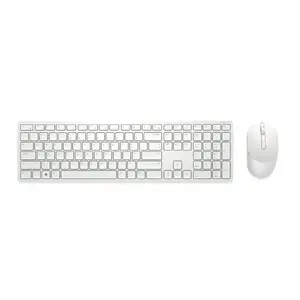Беспроводной комплект клавиатура и мышь Dell Pro KM5221W, полноразмерная, русская раскладка QWERTY, белый