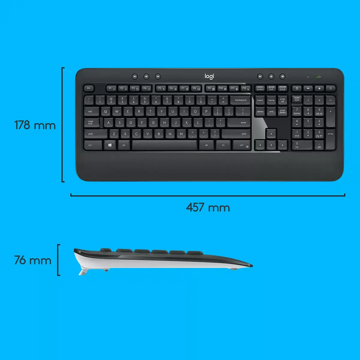 Tastatūras un peles komplekts Logitech MK540 Advanced Photo 8