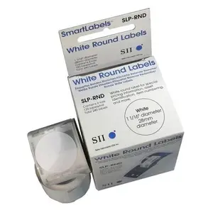 Label rolls SEIKO SLP-RND White — round labels Ø 2.8 cm, 240 pcs (2 × 120)