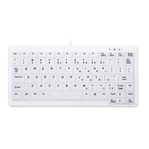 Wired keyboard Cherry AK‑C4110 USB QWERTY US English White, medical‑recommended straight design