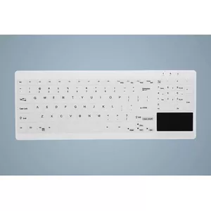 Промышленная клавиатура Cherry AK-C7412, USB, ножничные переключатели, 95 клавиш, раскладка UK, белая