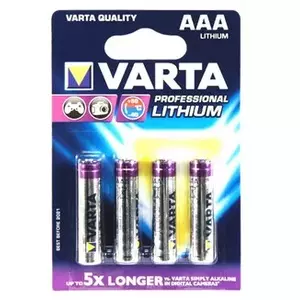 Одноразовая батарея Varta 4x AAA Lithium