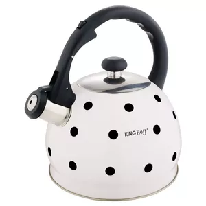 Electric kettle KingHoff KH-1050 — 2 L capacity, white housing, black handle