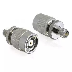 DeLOCK 88411 kabeļu spraudņu pāreja RP-SMA RP-TNC Sudrabs