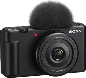 Sony ZV-1F Compact camera with 20.1 MP Exmor RS CMOS sensor, 4K Ultra HD video recording, 3-inch touchscreen, Wi-Fi and Bluetooth connectivity in black