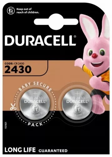 Monētas tipa baterija Duracell CR2430 3V