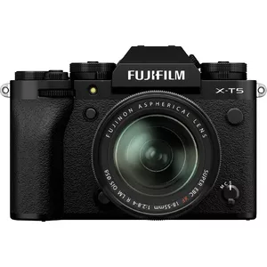 Fujifilm X -T5 + XF18-55mmF2.8-4 R LM OIS Беззеркальный цифровой фотоаппарат со сменными объективами 40,2 MP X-Trans CMOS 5 HR 7728 x 5152 пикселей Черный