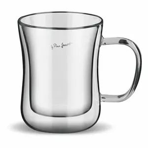 Glassware LAMART double-walled borosilicate thermo glass set LT 9033, heat-resistant drinking glasses