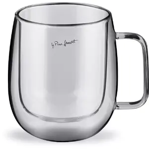 Glass set LAMART LT9035 — 2×350 ml borosilicate double-walled thermoglasses, transparent