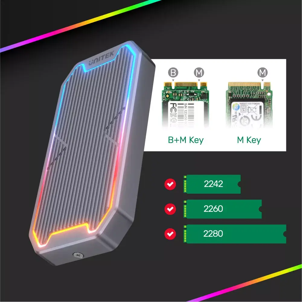 SSD enclosure UNITEK SolidForce Spectrum Photo 5