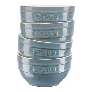 Bowl set Staub Ceramique 0.7 L Round Ceramic Turquoise 4 pc