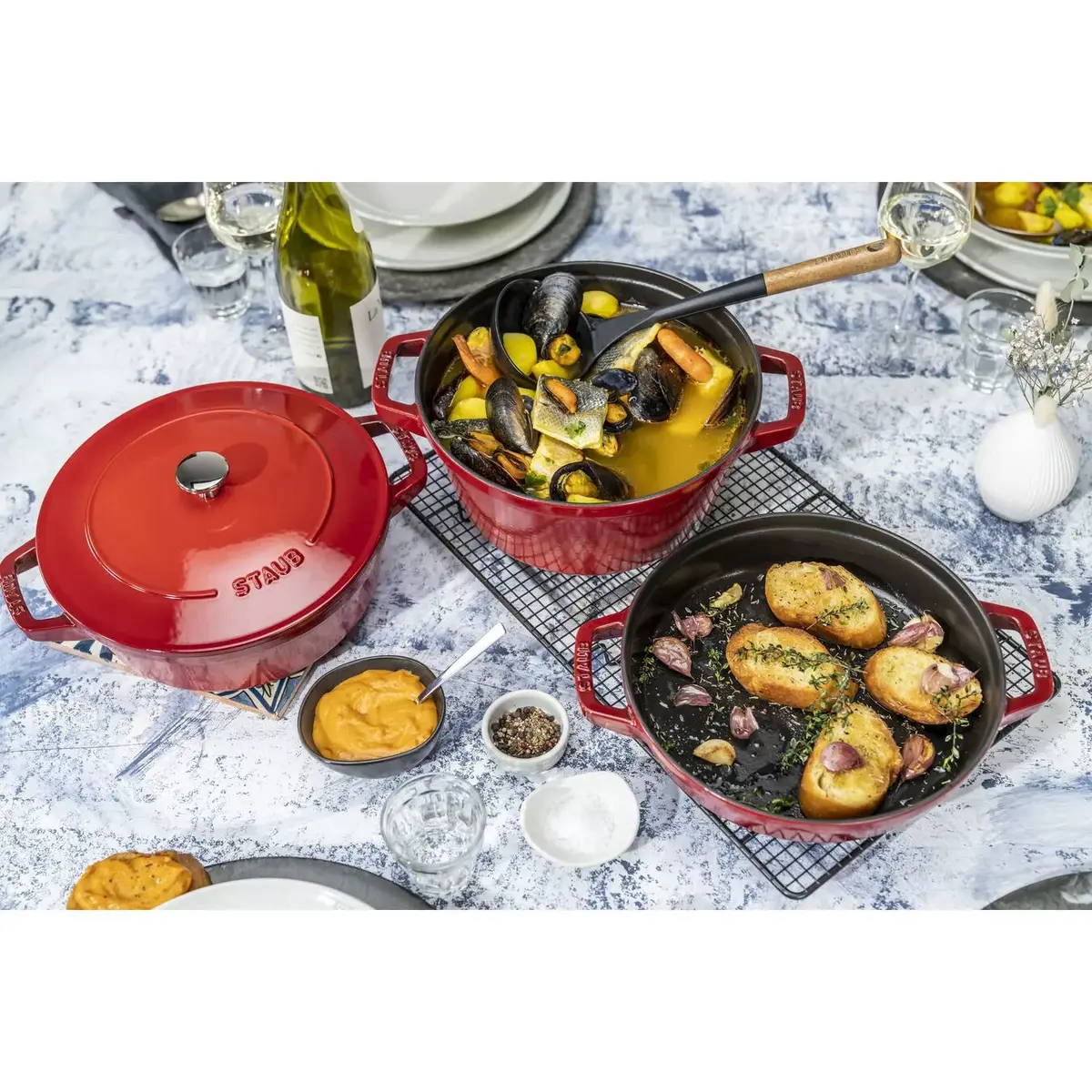 Staub La Cocotte lējuma metāla ļaužmtrauks 24 cm Photo 6