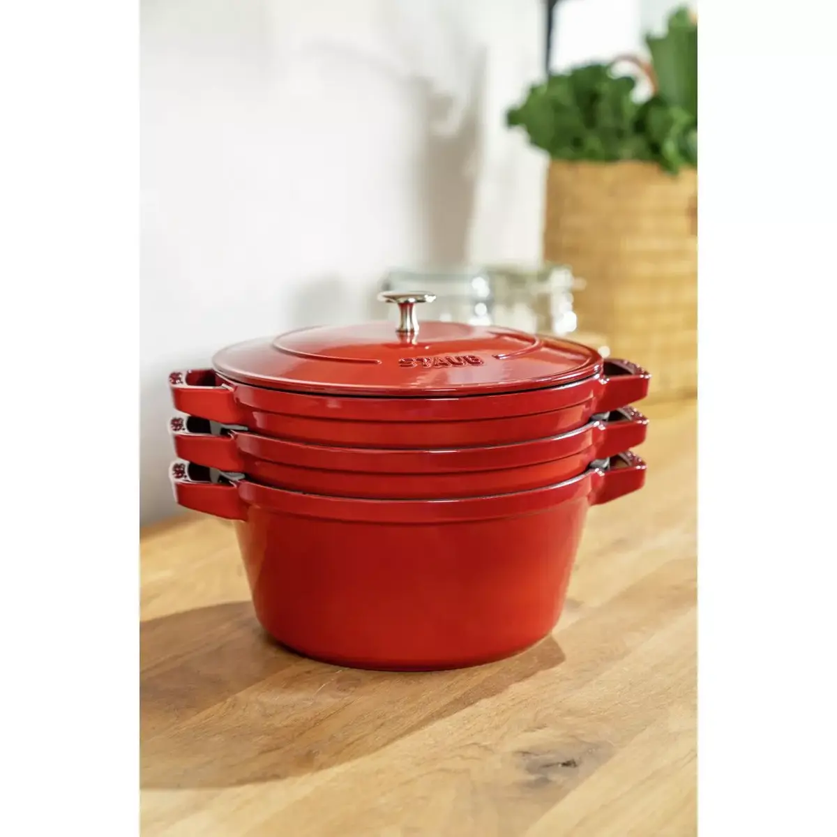 Staub La Cocotte lējuma metāla ļaužmtrauks 24 cm Photo 8