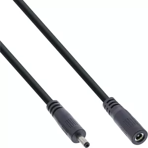 Кабель-удлинитель InLine DC, 3.5x1.35mm, AWG 18, черный 3м