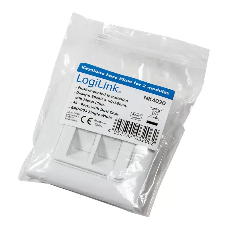 LogiLink NK4020 Wall Socket 2 x RJ-45 Photo 4