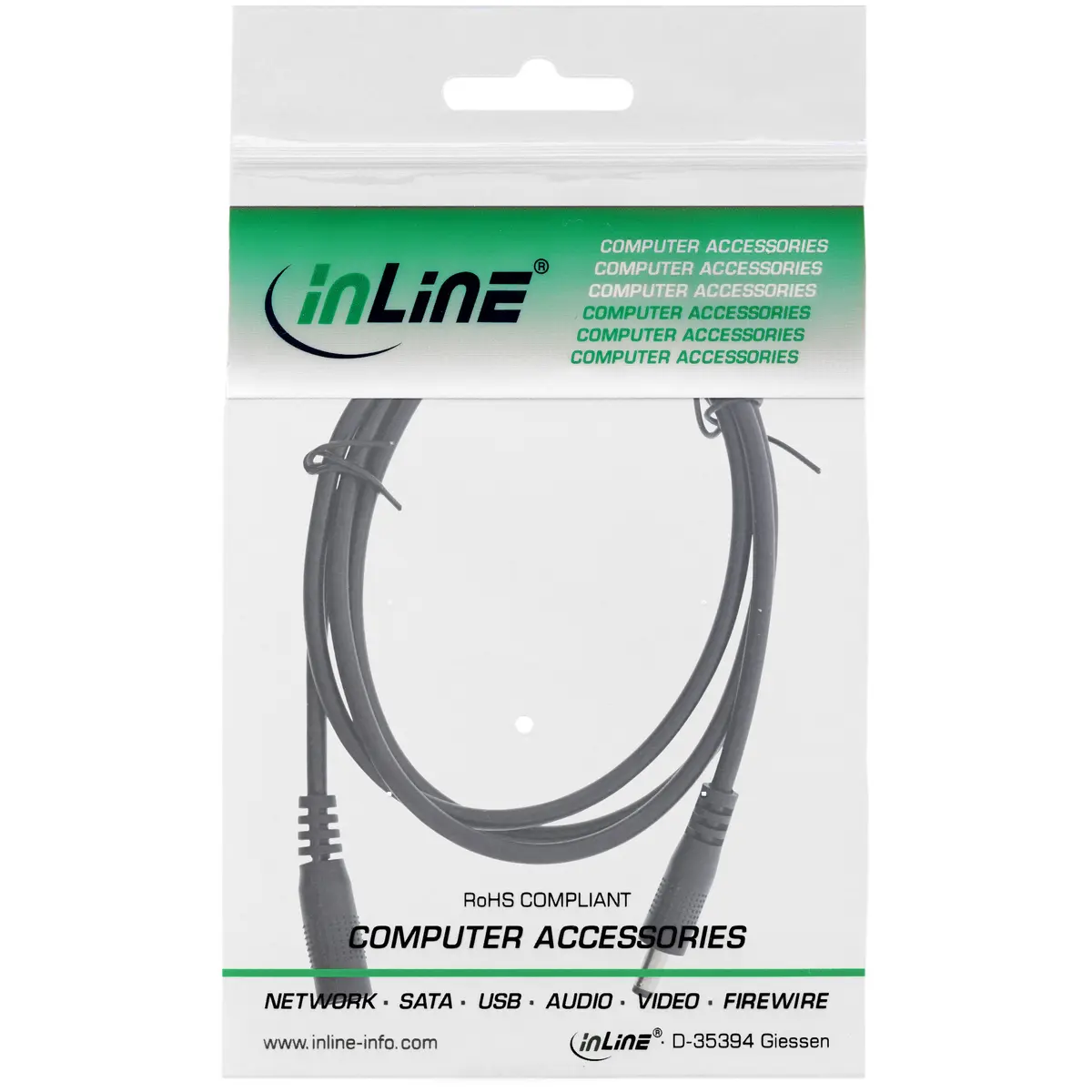 Кабель-удлинитель питания InLine DC 4.0x1.7mm AWG 18 2м Photo 2