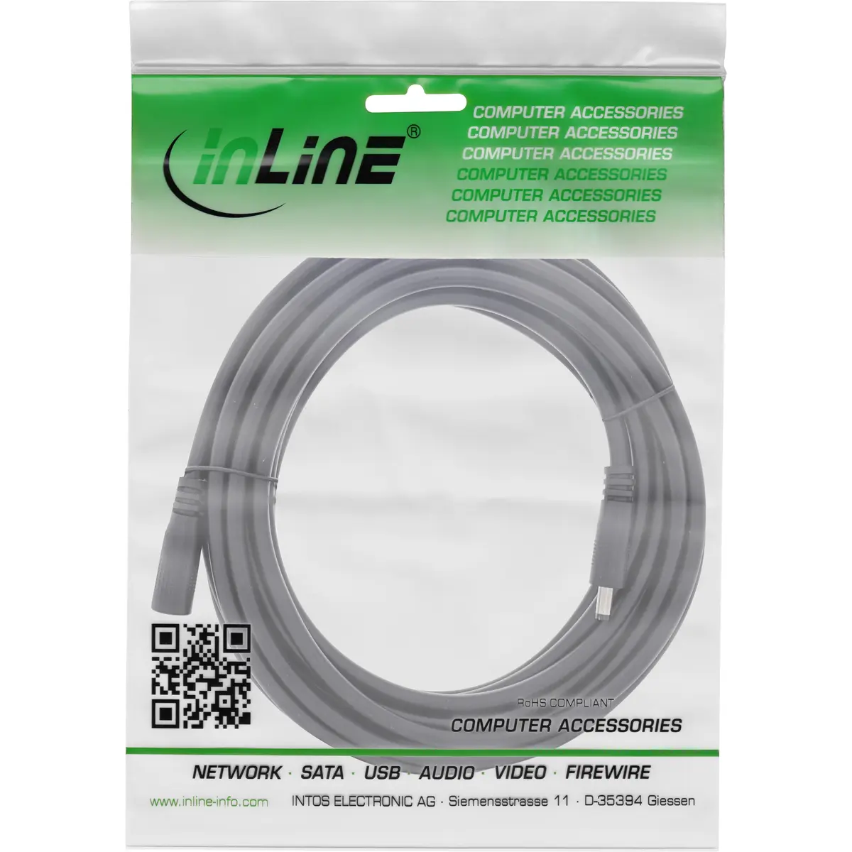 Кабель-удлинитель постоянного тока InLine 4.0x1.7mm 5м Photo 2