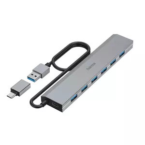 Hama USB Hub 3.2 Gen 1 Type-A Type-C 5000 Mbit/s Антрацит
