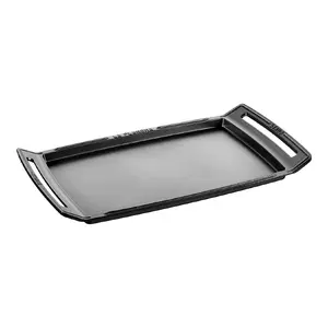 Staub Rectangular Cast Iron Pan Black -20 °C to 260 °C Induction-Ready Plancha
