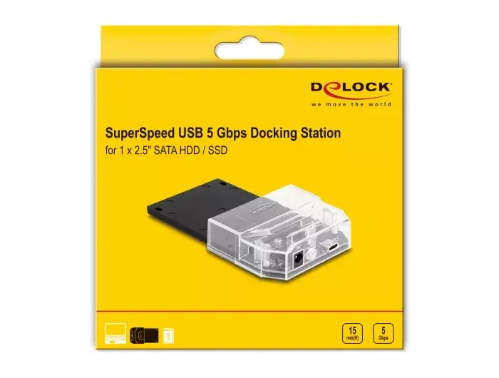 DeLOCK SuperSpeed USB Doku stacija 2.5" SATA HDD SSD Photo 7