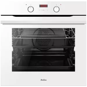 Built-in electric oven AMICA ED3765171W F-TYPE — 77 L, 3600 W, A, white, 11 functions, grill 1500 W