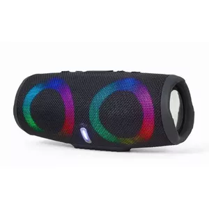 Mono portable speaker GEMBIRD SPK-BT-LED-02 — 7.5 cm driver, 10 W RMS, Bluetooth 5.0, MicroSD (black)
