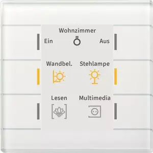 Touch panel MDT BE-GT20W.02 Glastaster II Smart with color display, white