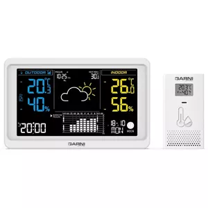 GARNI 618W Precise Balts LCD DC/Baterija