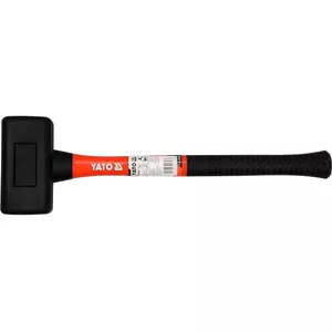 Recoilless hammer YATO YT-46270 — rubber head, fibreglass handle, 490 mm, 2.4 kg