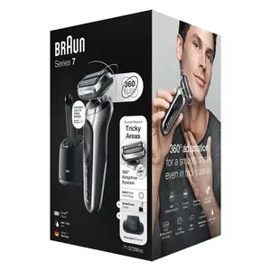 Foil shaver Braun Series 7 71-S7200c Black Silver Lithium-Ion 50 min