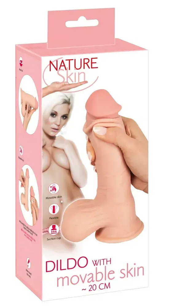 Dildo nature skin NS Dildo with Movable Skin 20" Photo 10