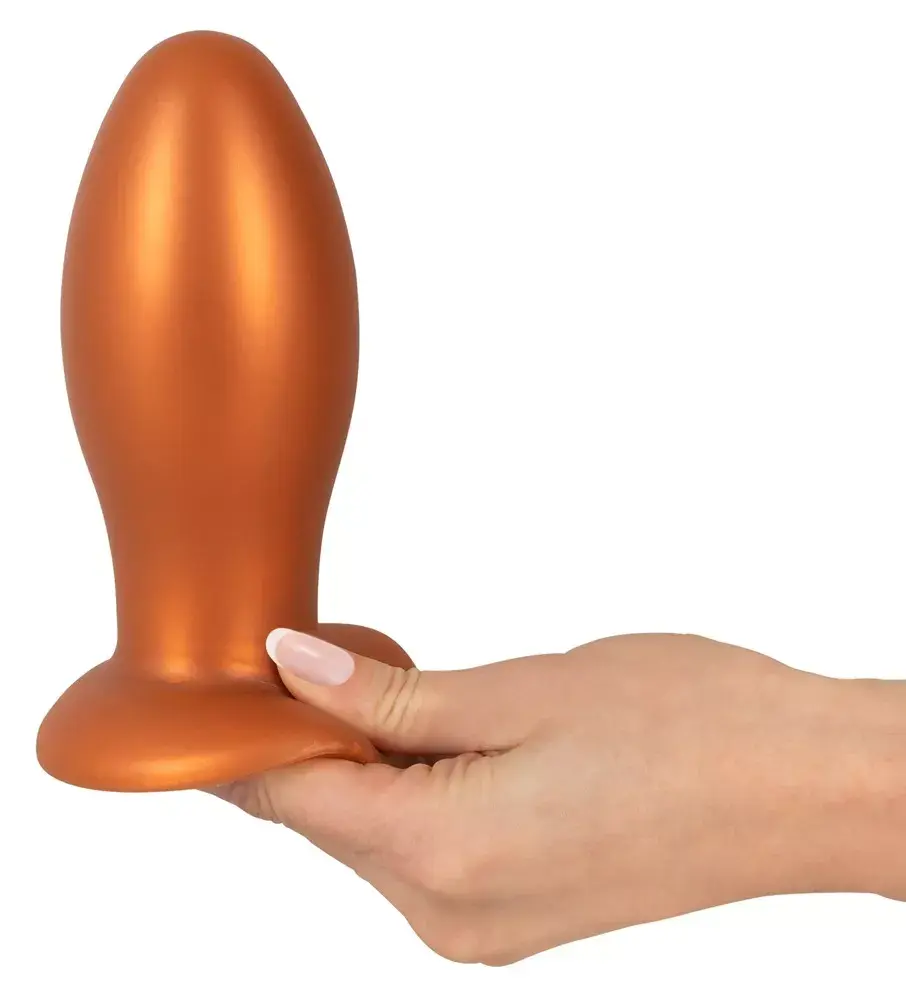 Анальная пробка ANOS Silicone Black — XL силикон 16 см Photo 5