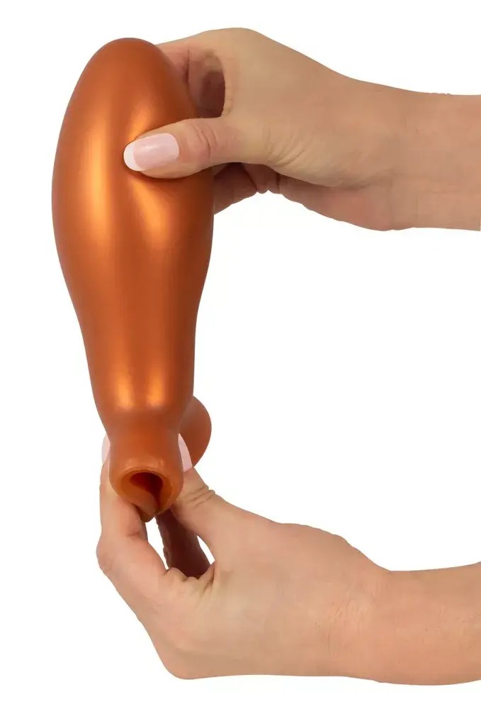 Анальная пробка ANOS Silicone Black — XL силикон 16 см Photo 6