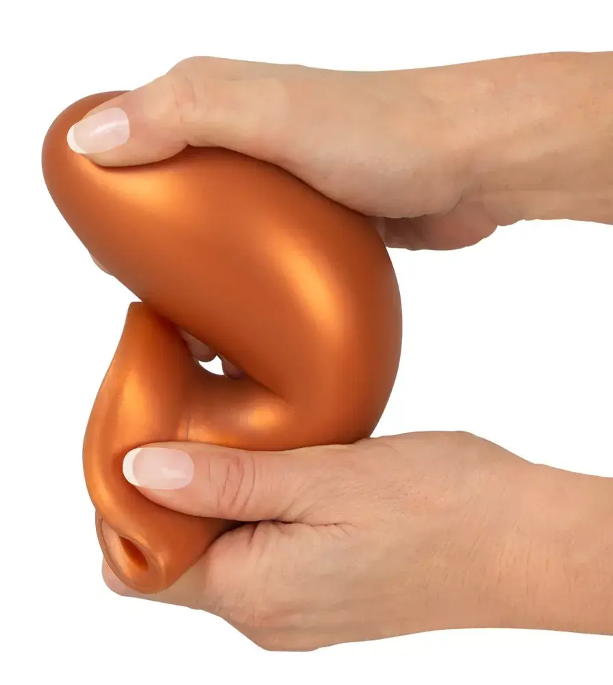 Анальная пробка ANOS Silicone Black — XL силикон 16 см Photo 7