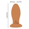 Анальная пробка ANOS Silicone Black — XL силикон 16 см Photo 8