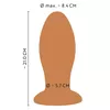 Анальная пробка ANOS Big Soft Silicone Black Photo 8