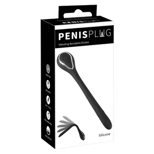 Urethral Stimulator Penisplug vibrating bendable dilator by Penisplug — silicone, 13.5 cm total, 10 cm insertion, Ø 0.6–1.1 cm